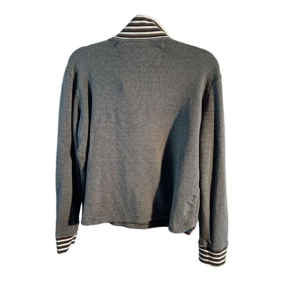 Women’s Robert  Graham Striped Quarter Zip Pullover Sweater Size M - Picture 5 of 12